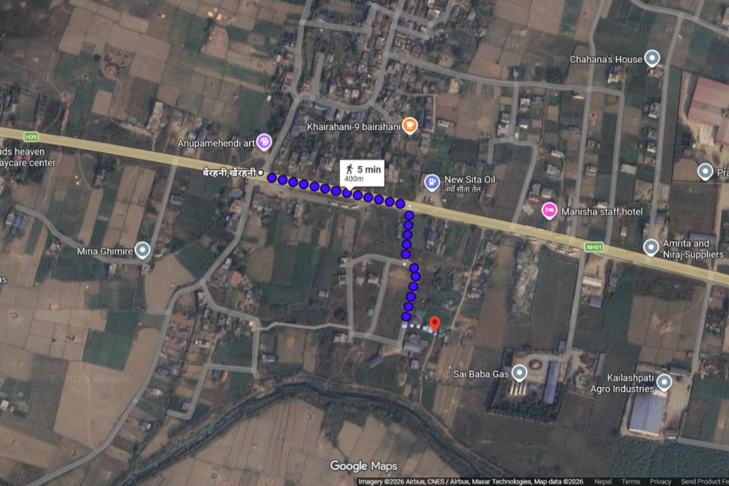 bairahani map location from barirahani chowk 1024x683