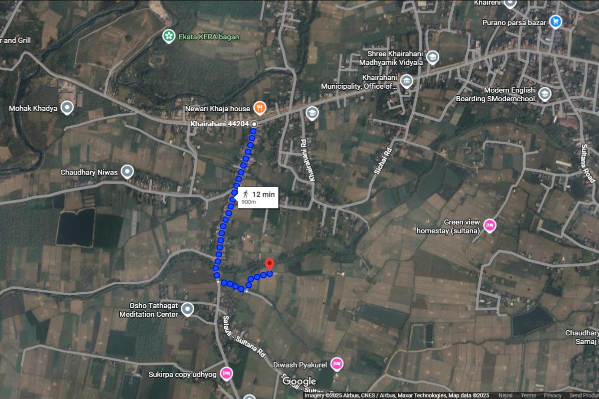 land for sale chitwan khairahani near salauli