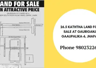 Gauriganj, Ward No- 6, Gauriganj Gaaupalika, Jhapa, Koshi Pradesh Nepal, ,Land,For sale - Properties,9016