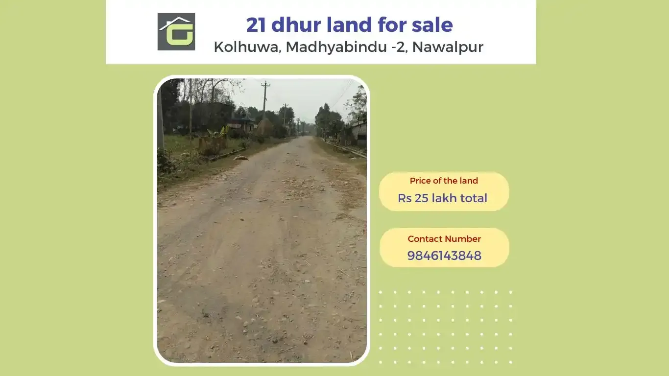 Kolhuwa, Ward No. 2, Madhyabindu Nagarpalika, Nawalpur, Gandaki Pradesh Nepal, ,Land,For sale - Properties,9146