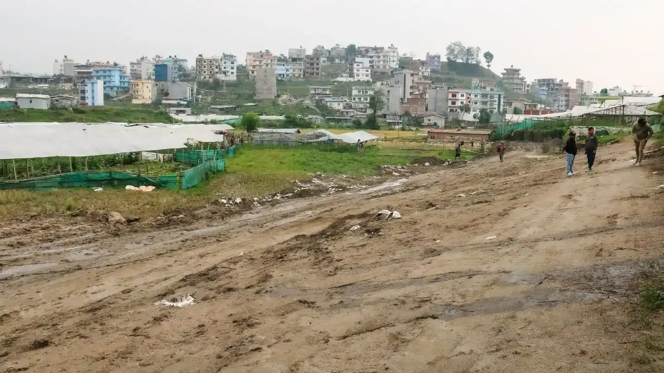 Explore prime land for sale in Tarkeshwor-6, near Padmasal Chowk, Kathmandu. Starting from 3 aana, with 13 ft road access, adjacent to the highway, and close to major landmarks like Jarankhu Bridge and Green Hills Academy. Ideal for residential or investment purposes.