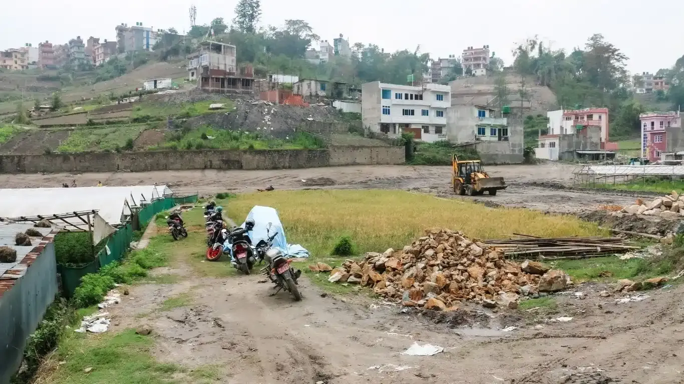 Explore prime land for sale in Tarkeshwor-6, near Padmasal Chowk, Kathmandu. Starting from 3 aana, with 13 ft road access, adjacent to the highway, and close to major landmarks like Jarankhu Bridge and Green Hills Academy. Ideal for residential or investment purposes.