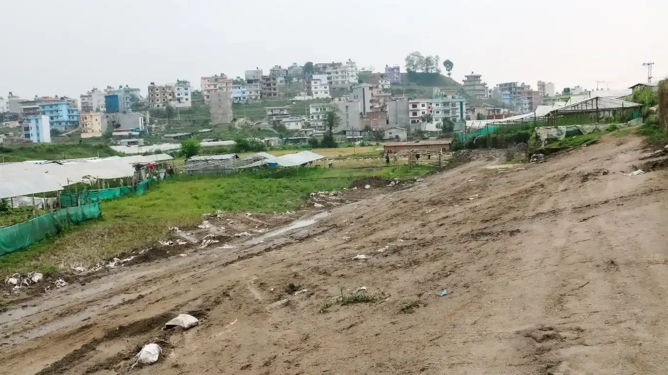 Explore prime land for sale in Tarkeshwor-6, near Padmasal Chowk, Kathmandu. Starting from 3 aana, with 13 ft road access, adjacent to the highway, and close to major landmarks like Jarankhu Bridge and Green Hills Academy. Ideal for residential or investment purposes.