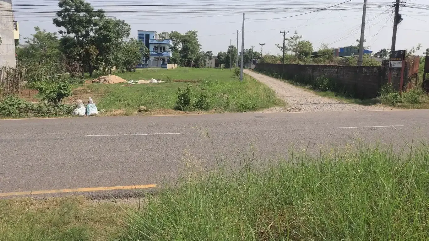 Bharatpur land for sale, Anandapur ghaderi, 11 dhur commercial plot, 2 side road land Nepal, corner land Bharatpur, land near Bhagat Metal, business land in Bharatpur, ready-to-build land Nepal, buy land in Bharatpur Mahanagarpalika

