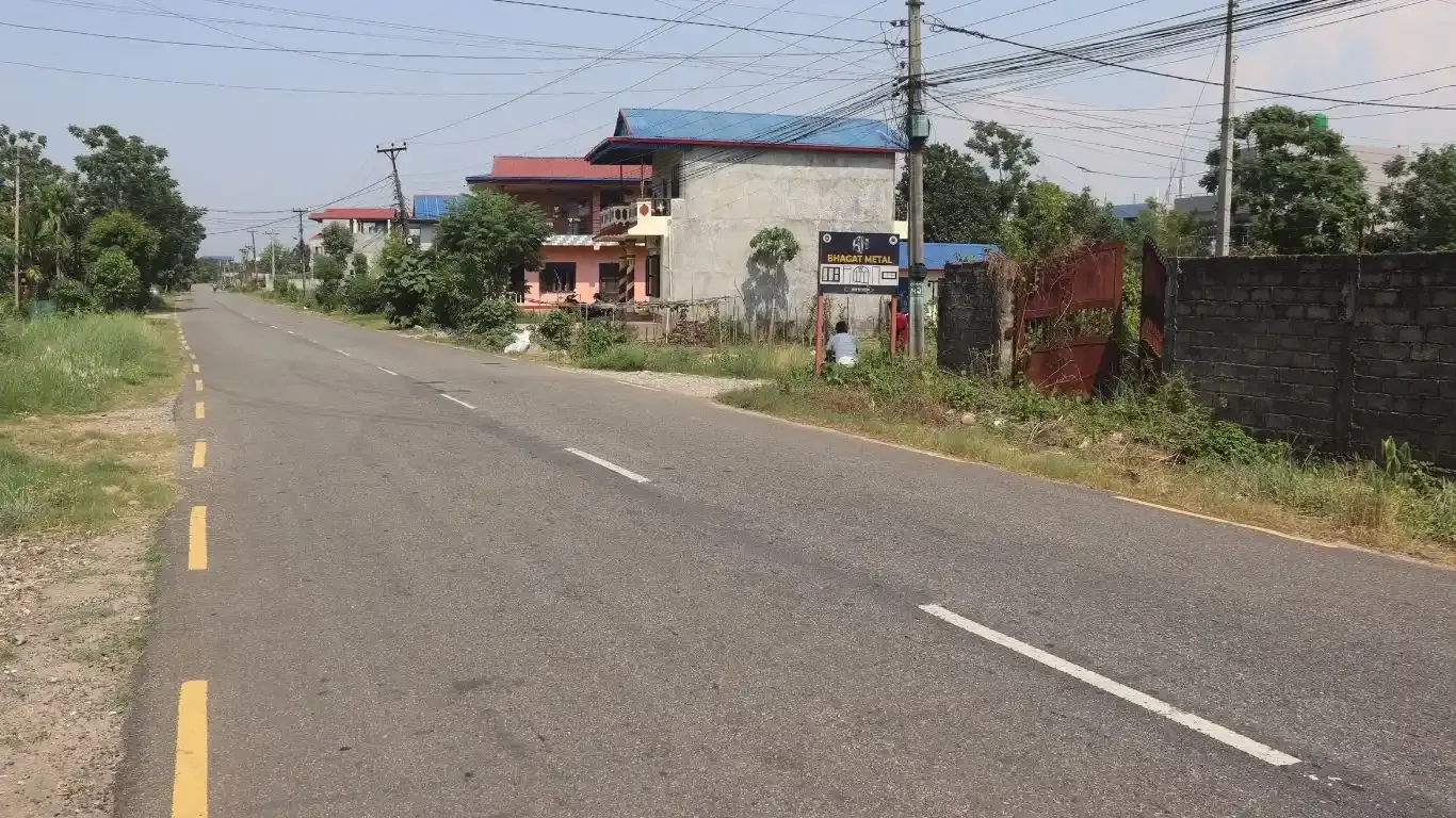 Bharatpur land for sale, Anandapur ghaderi, 11 dhur commercial plot, 2 side road land Nepal, corner land Bharatpur, land near Bhagat Metal, business land in Bharatpur, ready-to-build land Nepal, buy land in Bharatpur Mahanagarpalika

