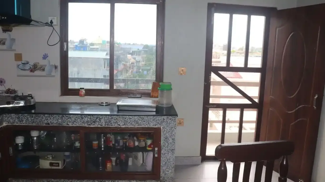 Flat for rent in Bharatpur, 3BHK flat Nepal, Kshatrapur rental flat, 2nd and 3rd floor apartment, rooftop flat Nepal, kitchen on upper floor flat, Bharatpur-2 house rent, no broker flat Bharatpur
