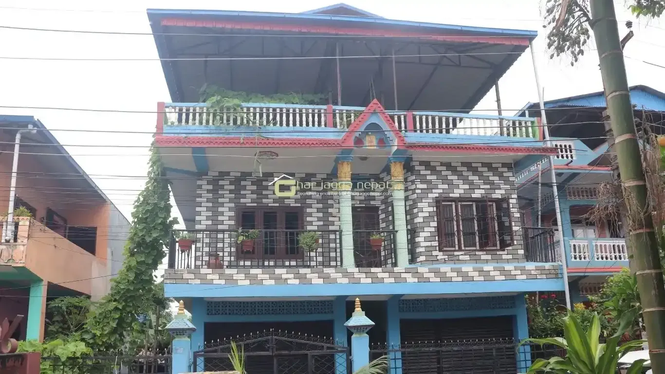 house for sale Bharatpur, Namuna Tole house, Bharatpur-10 real estate, exchange property Chitwan, land with wide mohoda, 2-storey house near college, house with parking & garden Bharatpur, Gitanagar exchange house, commercial house Chitwan