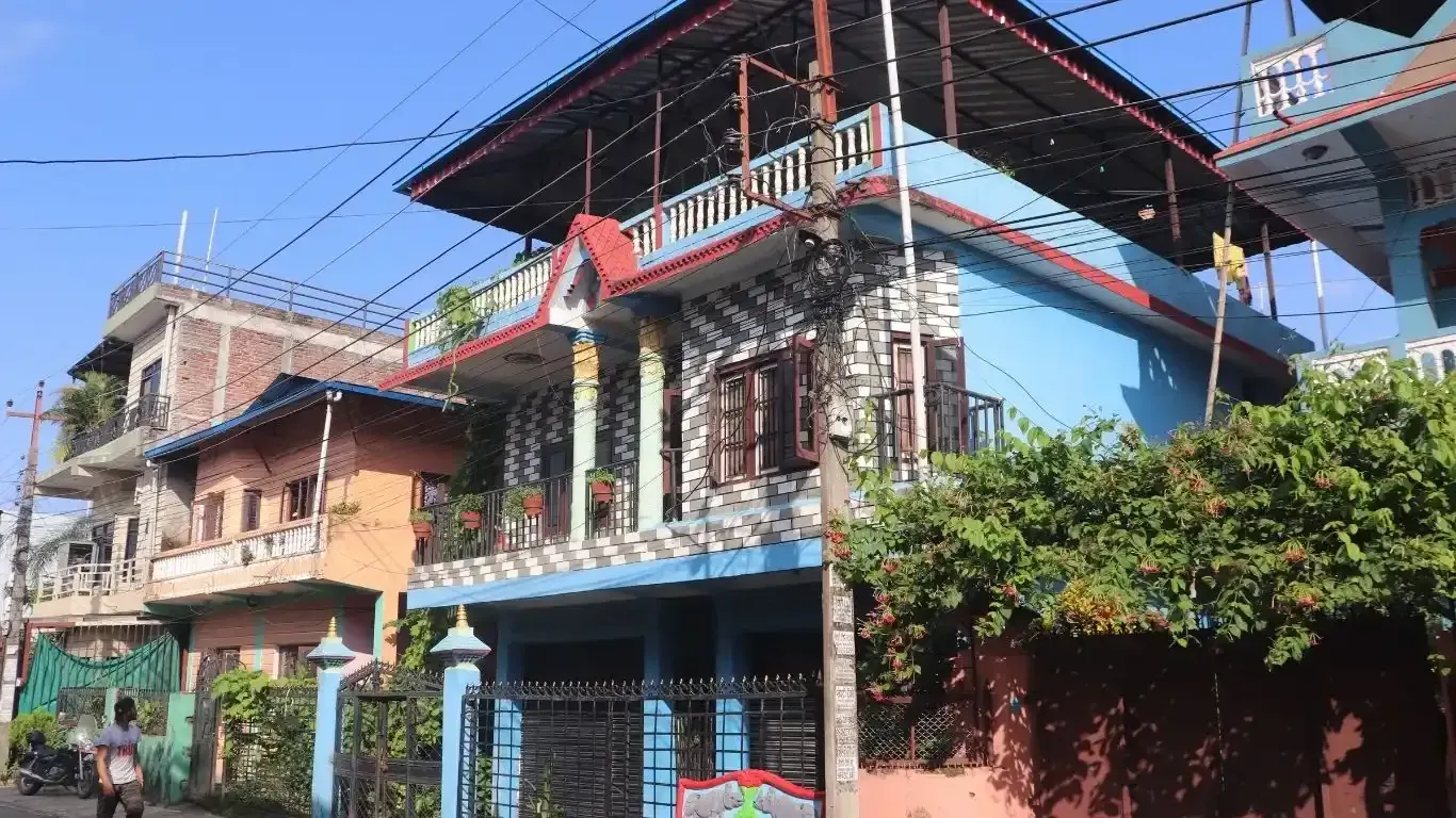 house for sale Bharatpur, Namuna Tole house, Bharatpur-10 real estate, exchange property Chitwan, land with wide mohoda, 2-storey house near college, house with parking & garden Bharatpur, Gitanagar exchange house, commercial house Chitwan