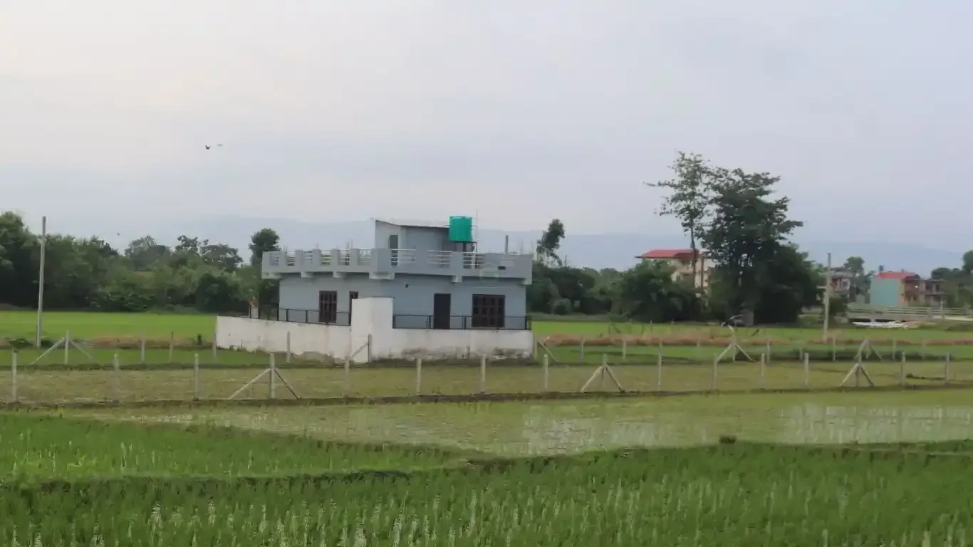 house for sale in Bharatpur, Chowk Bazar home, single-storey house Chitwan, earthquake resistant house Nepal, Bharatpur-6 real estate, gated home Chitwan, affordable house Chitwan, ready to move home Bharatpur, home near Cancer Hospital, 8.5 dhur house Nepal