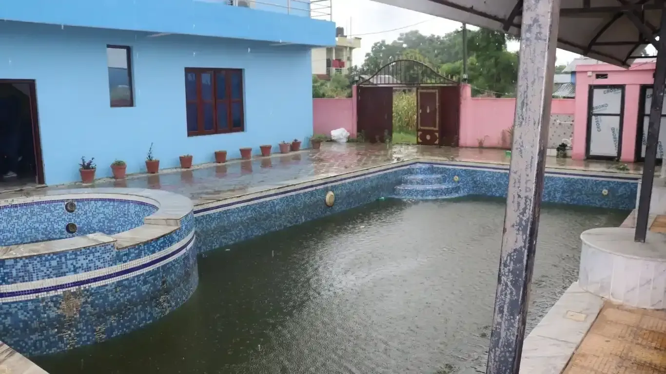 House for sale Bharatpur 5, pool house in Chitwan, Kailashnagar real estate, luxury house Nepal, NRN house Bharatpur, CMC nearby house, house exchange with land Chitwan