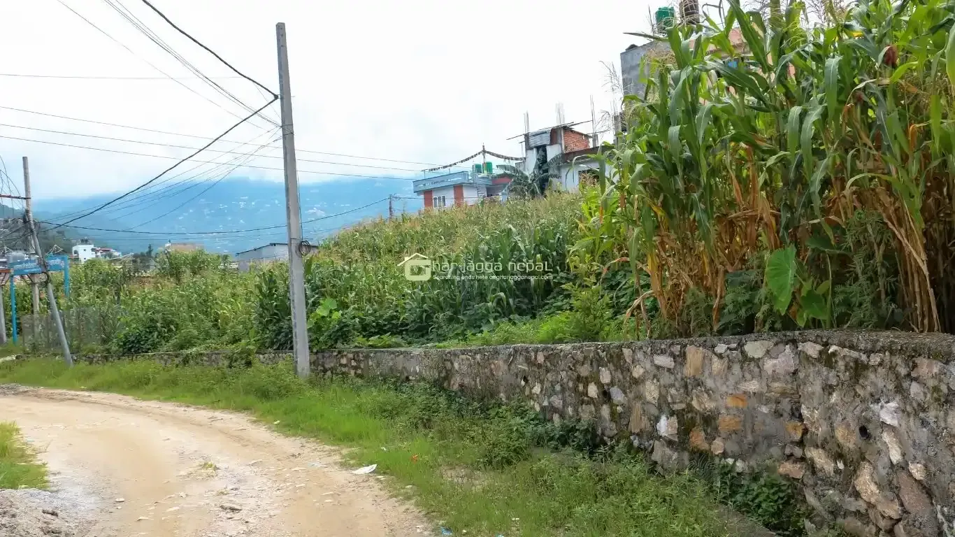 land for sale Gokarneshwor, 6 aana plot Kathmandu, Gokarna land, land near Sagarmatha gate, Kathmandu real estate, Basnet Tole land