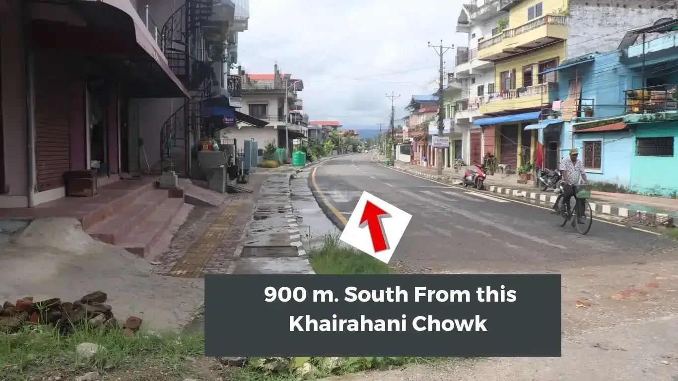 Khairahani land for sale, land near Parsa Bazar Chitwan, industrial land Chitwan, land for school Chitwan, land for warehouse Nepal, 13 kattha land Khairahani, south facing land Nepal, Chitwan plotting land